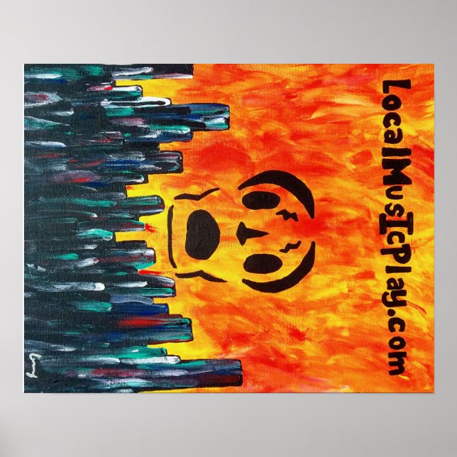 Localmusicplay.com Cidade de Fogo Poster (Frente)