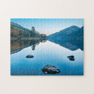 Loch Eck em Azul, Escócia - quebra-cabeça