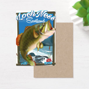 Loch Ness Scotland poster de viagens de Pesca