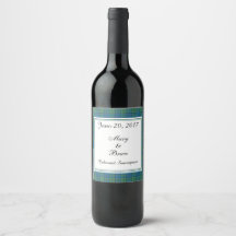 Lockhart - Rótulo de Vinho de Casamento Escocês