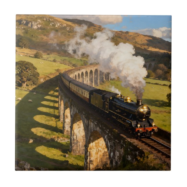 Locomotiva a Vapor no Viaduto (Frente)