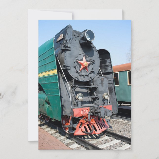 Locomotiva russa P36-0001. Construído em 1950 (Frente)