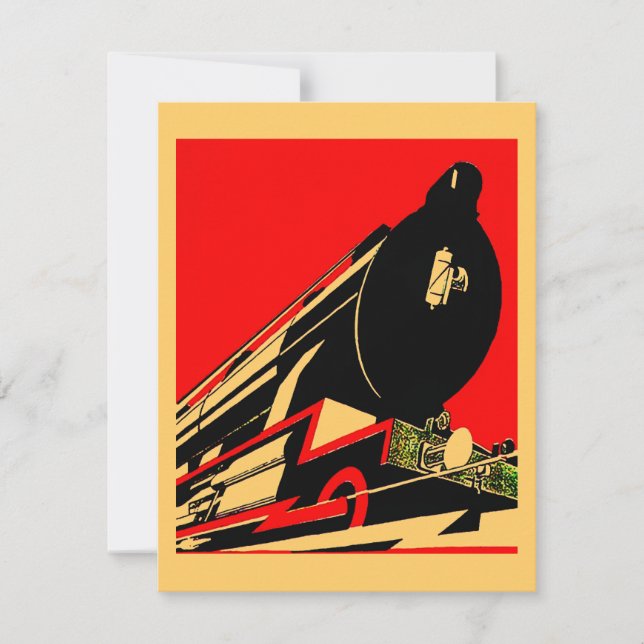 Locomotiva Vintage Deco Movimentamos Anúncios (Frente)