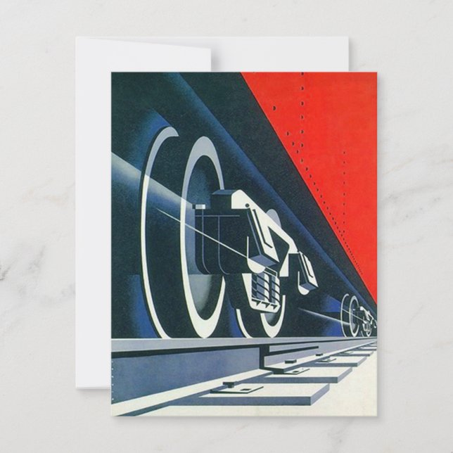 Locomotiva Vintage Deco Movimentamos Anúncios (Frente)