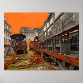 Locomotivas e vagões poster