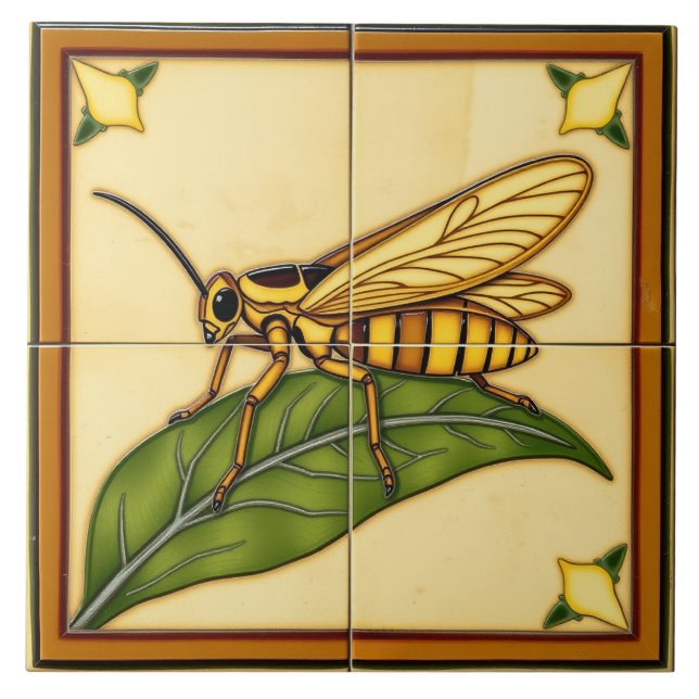 Locust - Artes E Azulejos Cerâmicos De Artesanato (Frente)