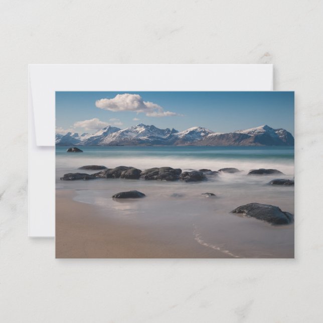 Lofoten Vikten Beach Card (Frente)