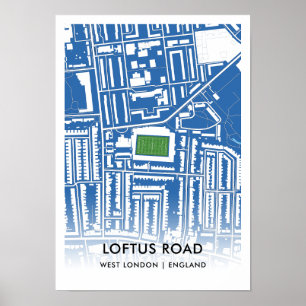 Loftus Road Poster - Home of Queens Park Rangers