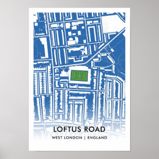 Loftus Road Poster - Home of Queens Park Rangers