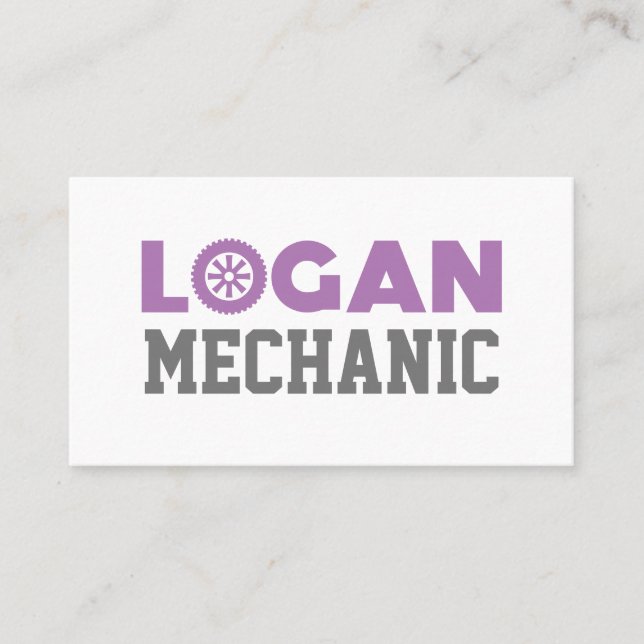 Logan Mechanic Cartão de visita (Frente)