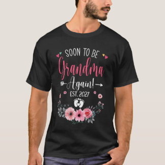 Logo de Avó Novamente Est 2027 Camiseta do Dia das