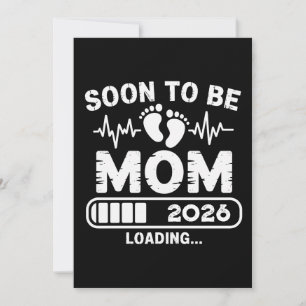 Logo Mãe em Breve 2026 Anúncio de Gravidez do Bebê