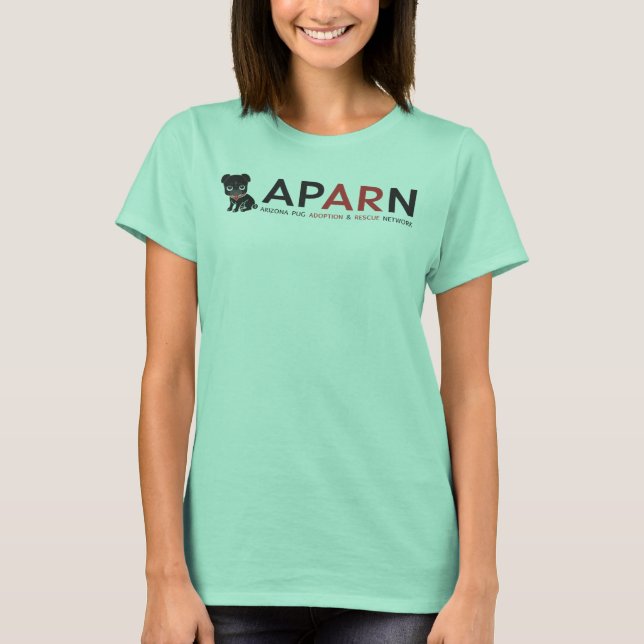 Logotipo APARN Camisa de futebol feminino, Vermelh (Frente)