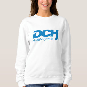 Logotipo azul DCH grande - Branco - Suéter