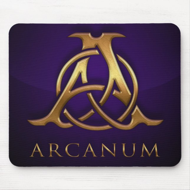 Logotipo/azul do Arcanum de Mousepad (Frente)