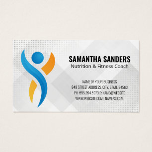 Logotipo Azul Laranja Saúde   Fitness