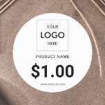 Logotipo branco da etiqueta de preço comercial<br><div class="desc">Etiqueta de preço de venda a retalho minimalista. Adicione um toque de na moda aos seus produtos e marca.</div>