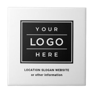 Logotipo Branco Decorativo para Empresas