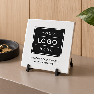 Logotipo Branco Decorativo para Empresas