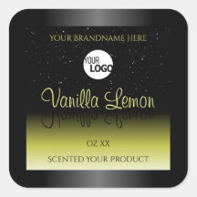 Logotipo brilhante de etiquetas de empacotamento d