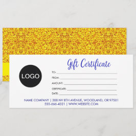 Logotipo & Chic Script, Certificado de Presente Em