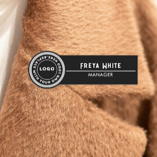 Logotipo, Cinza em destaque, Nome de etiqueta pret