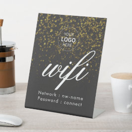 Logotipo Com Sinal De Pedestal Wifi