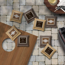 Logotipo comercial Clássico de Mão de Madeira Waln