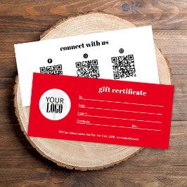 Logotipo comercial Código QR Certificado de Presen