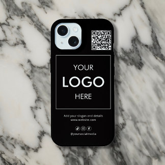 Logotipo comercial Código QR Marca capas de iphone