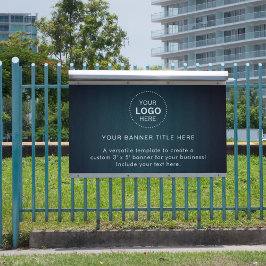 Logotipo comercial com faixa profissional de 5'