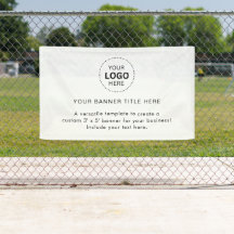 Logotipo comercial com faixa profissional de 5'