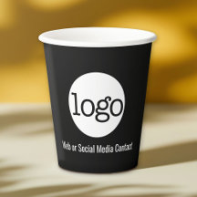 Logotipo comercial com informações de contato - mí