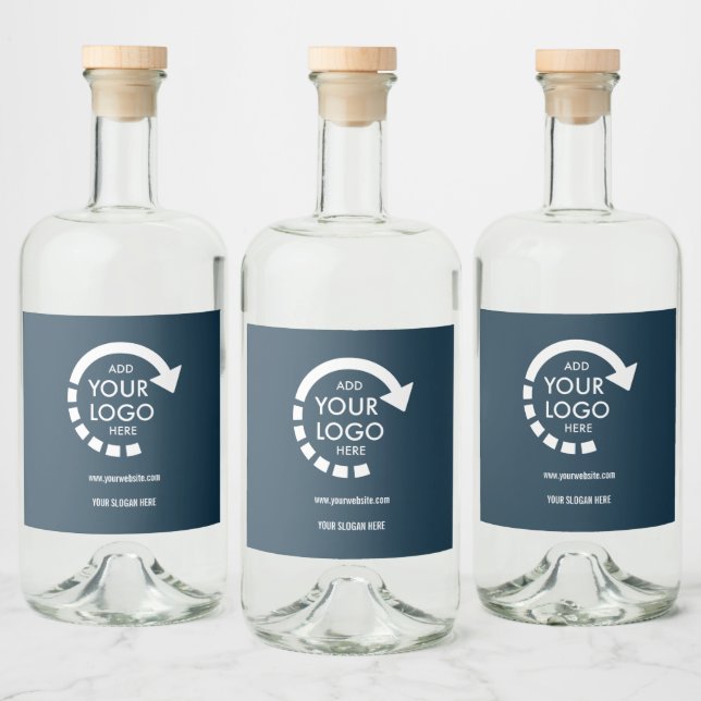 Logotipo comercial da empresa moderna | Azul Marin (Garrafas)