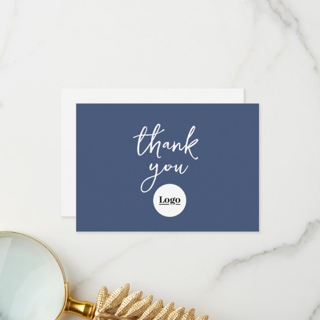 Logotipo comercial Denim Cartões de agradecimentos (Frente/Verso In Situ)