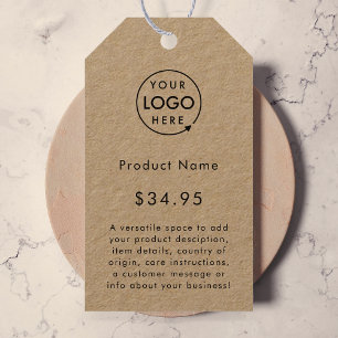 Logotipo comercial Etiquetas de preço do produt