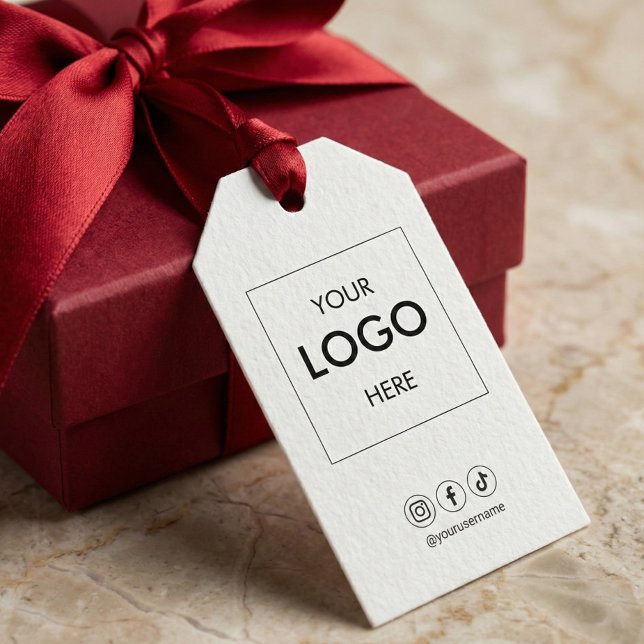 Logotipo comercial Etiquetas de presentes para pro (Criador carregado)
