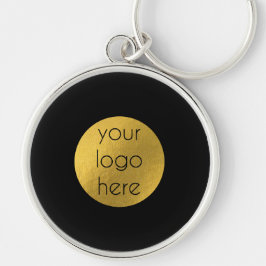 Logotipo comercial Modelo Chaveiro preto