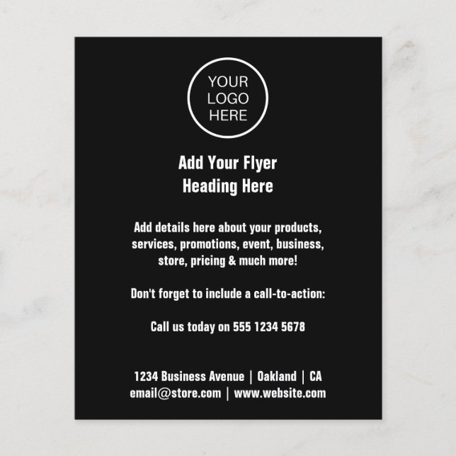 Logotipo comercial | Panfleto Promocional mínimo p (Frente)