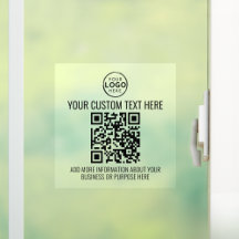 Logotipo comercial personalizado Código QR branco 