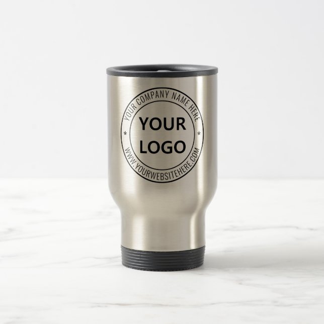 Logotipo comercial personalizado e Caneca de viage (Centro)