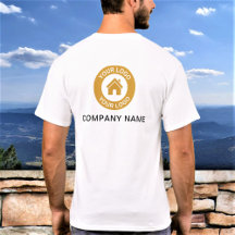 Logotipo comercial personalizado e texto Camisa de
