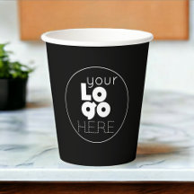 Logotipo comercial personalizado Taça de papel des