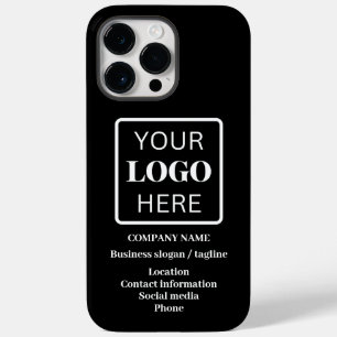 Logotipo comercial preto Linha de etiqueta e infor