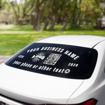 Logotipo comercial qr código Vinyl Car Truck Janel