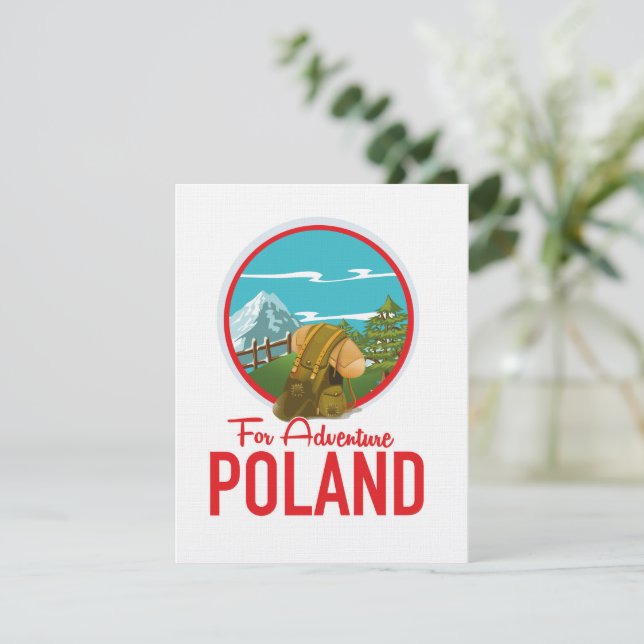 logotipo da Adventure Poland Travel (Em pé/Frente)