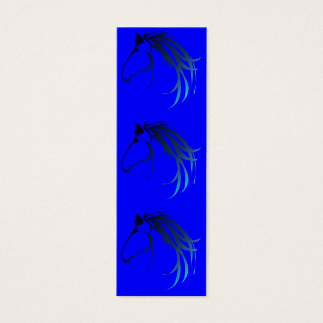 Logotipo da cabeça de cavalo em tons de Blue BookM (Frente)