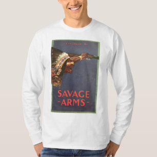 logótipo da camisa de armas selvagens
