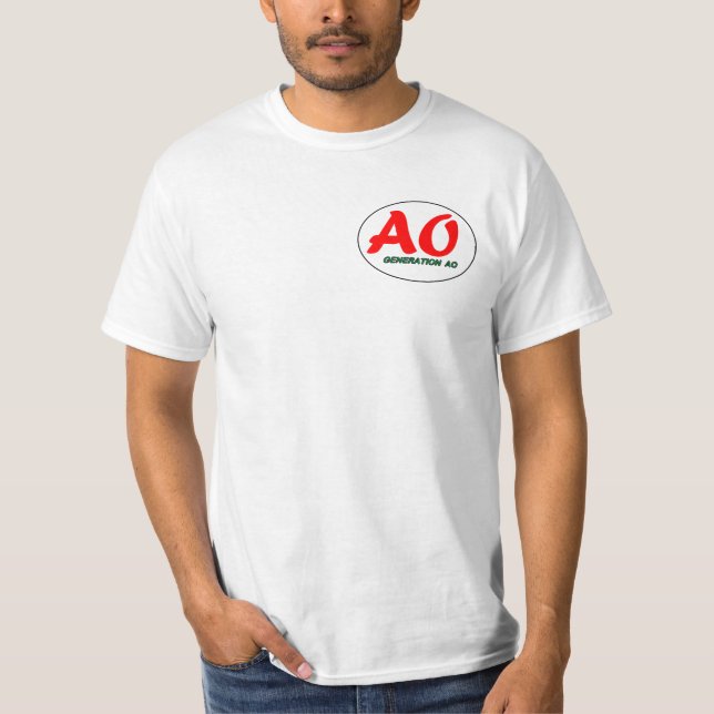 Logótipo da camiseta da geração AO (Frente)