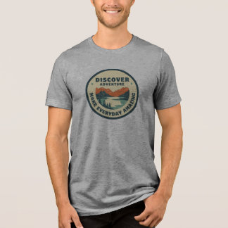 logotipo da Discover Adventure na camiseta